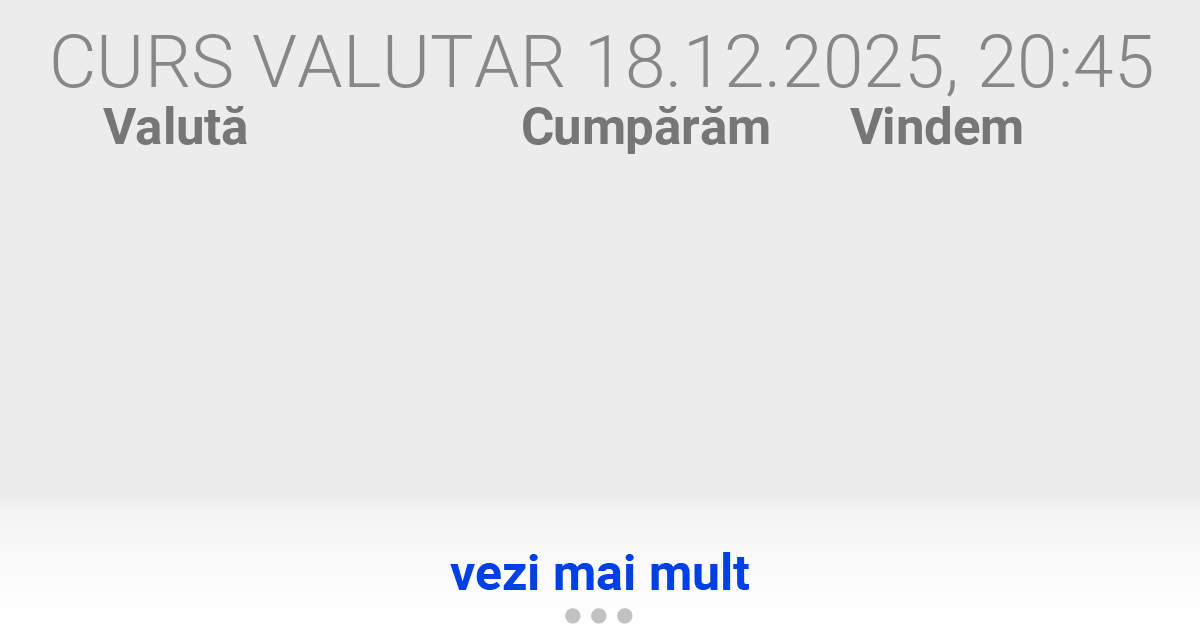 Curs valutar azi ASHA TENZEN SRL